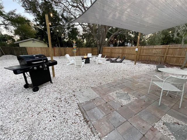 view of patio / terrace with grilling area