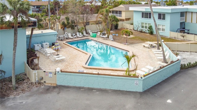 view of pool with a patio