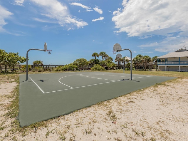 view of basketball court