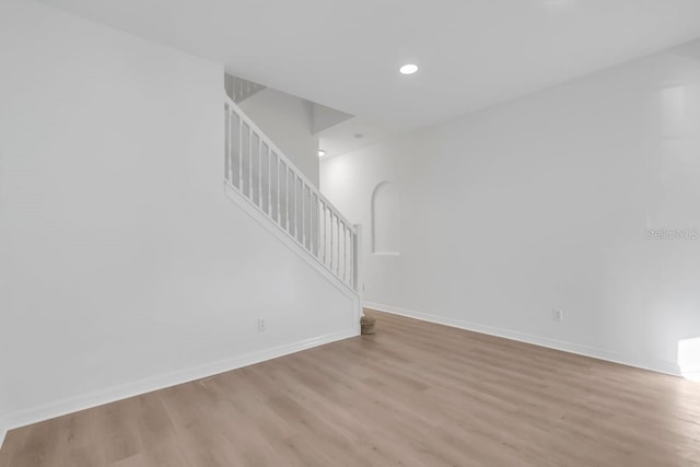 interior space featuring light hardwood / wood-style flooring