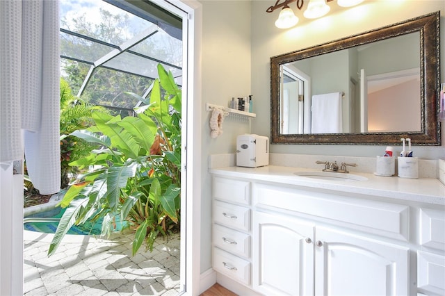 bathroom featuring vanity