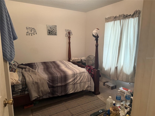 bedroom with carpet floors