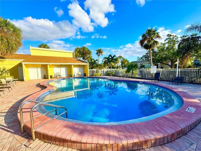 view of pool with a patio area