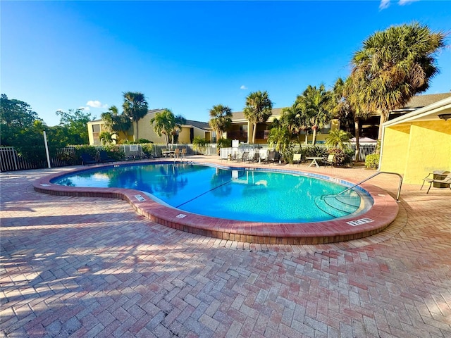 view of pool with a patio