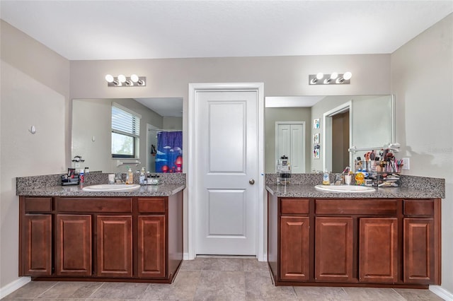 bathroom with vanity