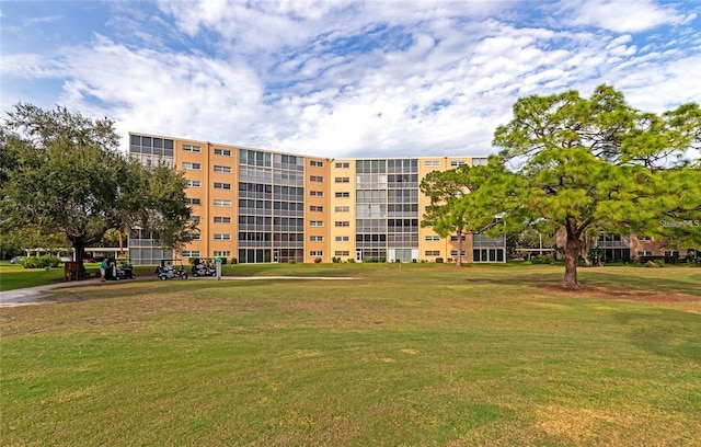 view of community with a yard