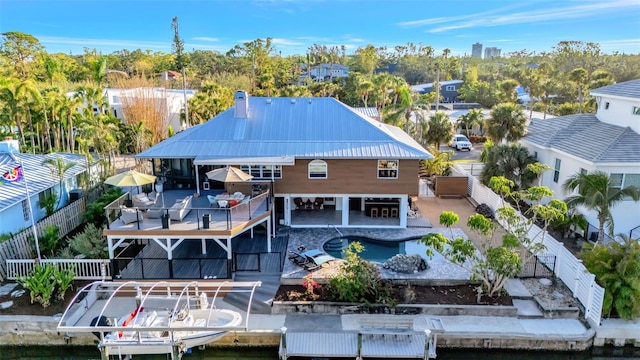 birds eye view of property