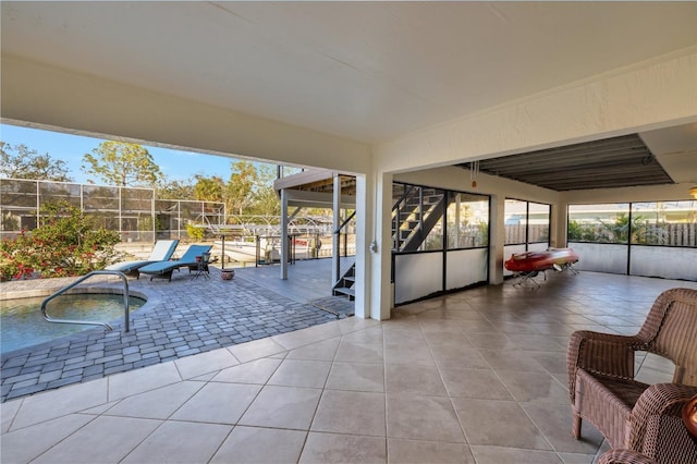 521 Cummings St, Sarasota, FL 34242 - view of patio / terrace with a pool