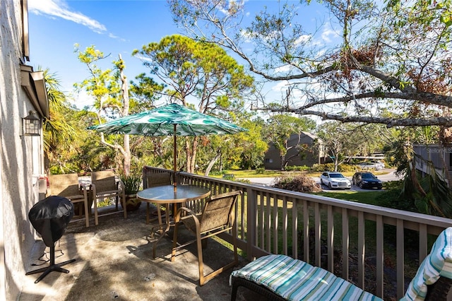 exterior space with grilling area