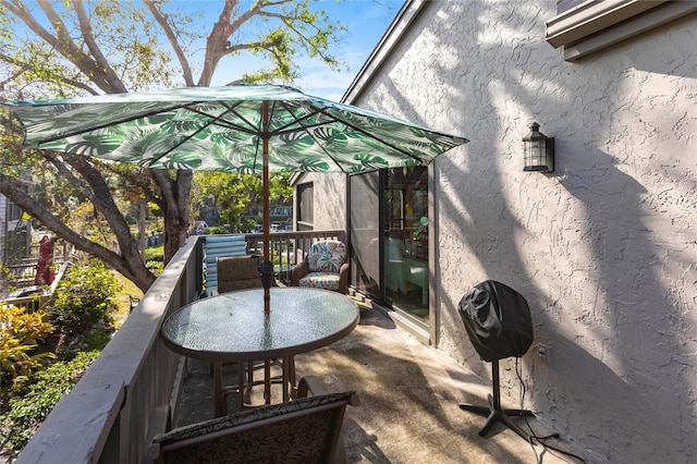 view of patio / terrace featuring grilling area