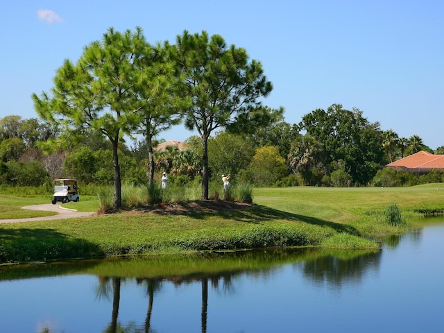 view of water feature