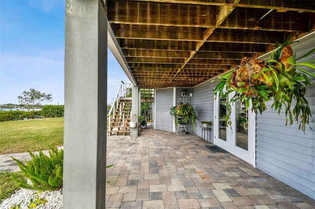 view of patio / terrace with french doors