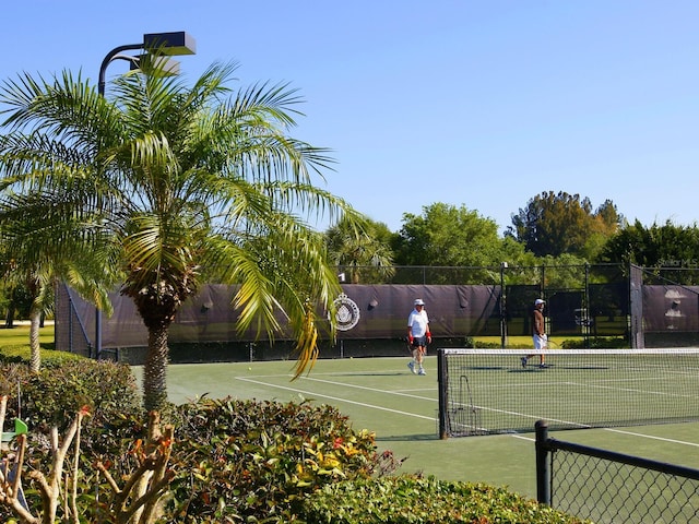 view of tennis court