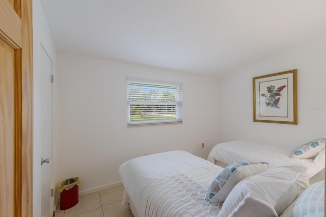 view of tiled bedroom