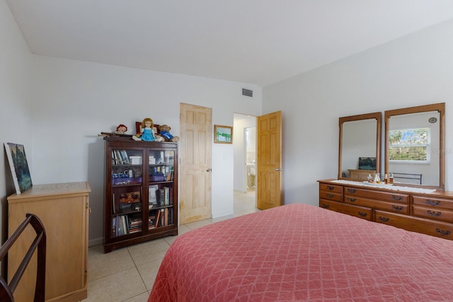 view of tiled bedroom