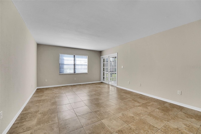 view of tiled empty room