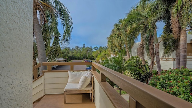 view of balcony