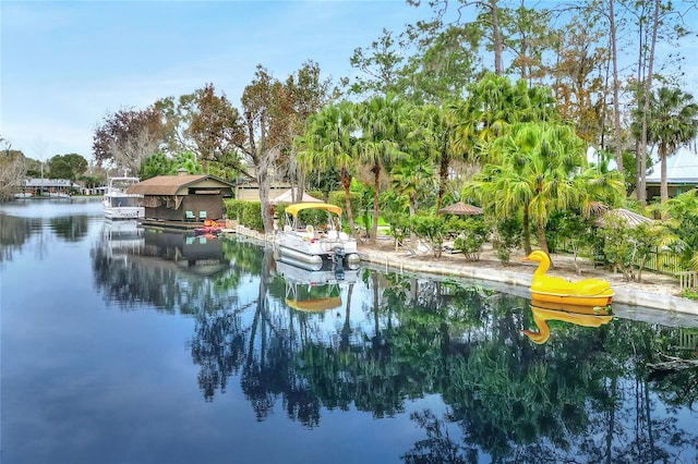 24120 Mink Rd, Astor, FL 32102 - water view with a boat dock and boat lift