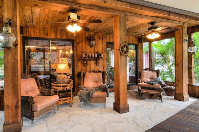 24120 Mink Rd, Astor, FL 32102 - view of patio / terrace featuring ceiling fan