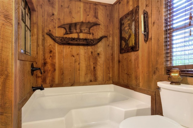 24120 Mink Rd, Astor, FL 32102 - full bathroom with wood walls and a bath
