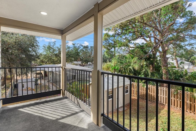 view of balcony