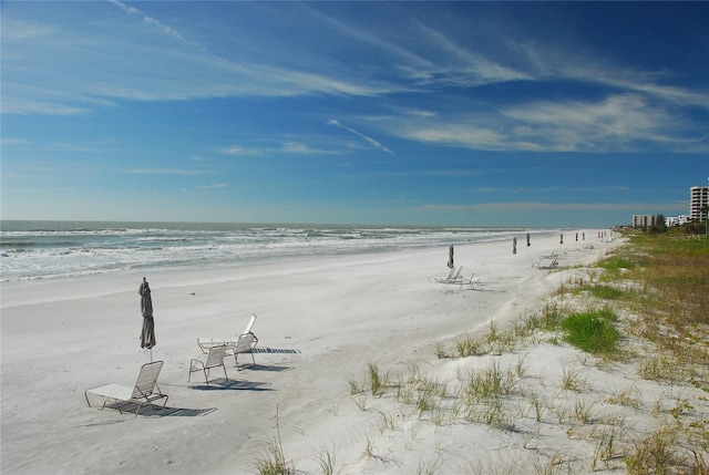 water view with a beach view