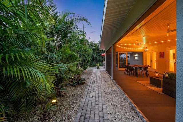 exterior space with a patio area