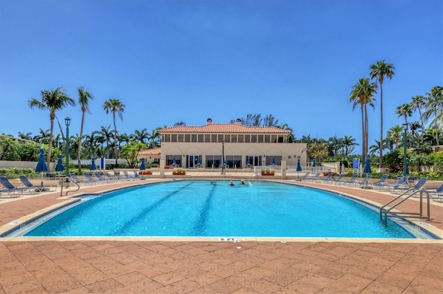 view of pool with a patio