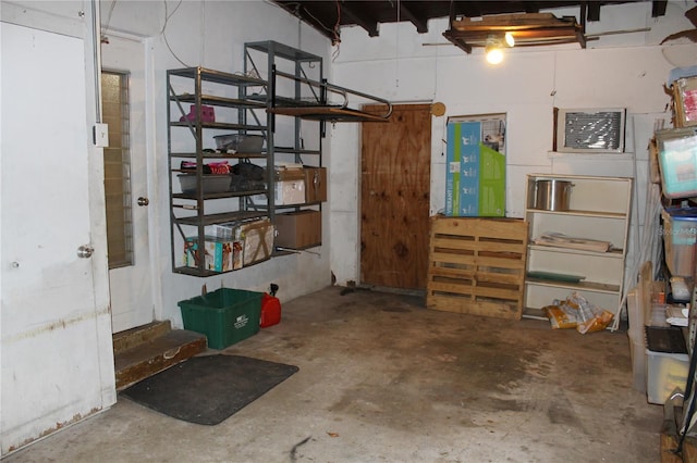 view of basement