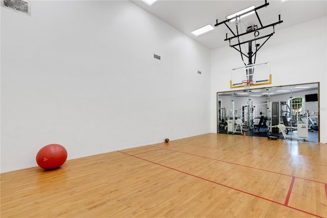 view of basketball court