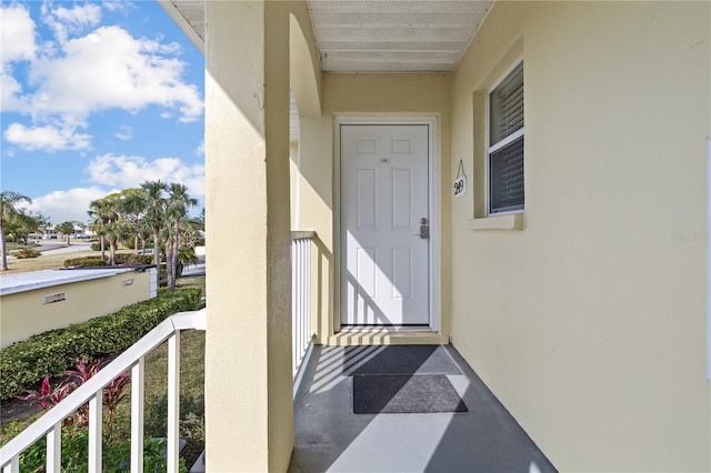 view of entrance to property