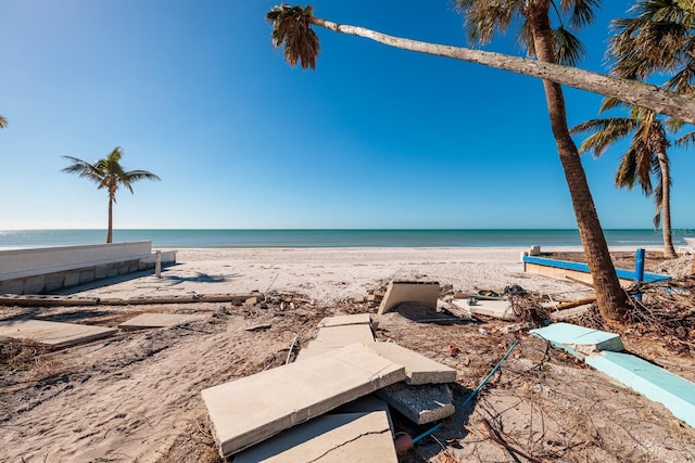 water view featuring a view of the beach