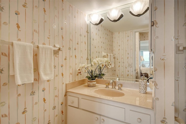 bathroom featuring vanity