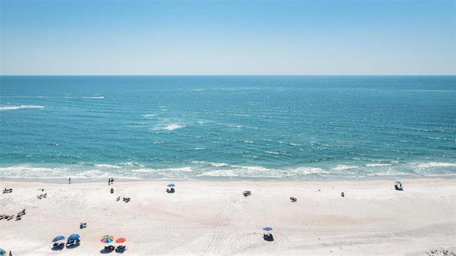 property view of water with a view of the beach