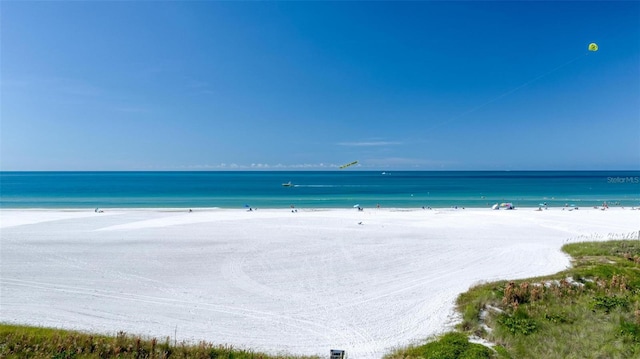 property view of water with a view of the beach