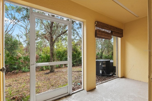 view of doorway to outside