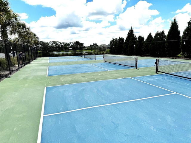 view of sport court featuring basketball court