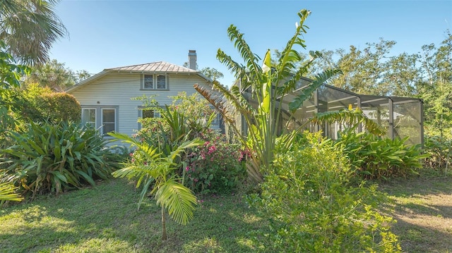 exterior space with a lanai