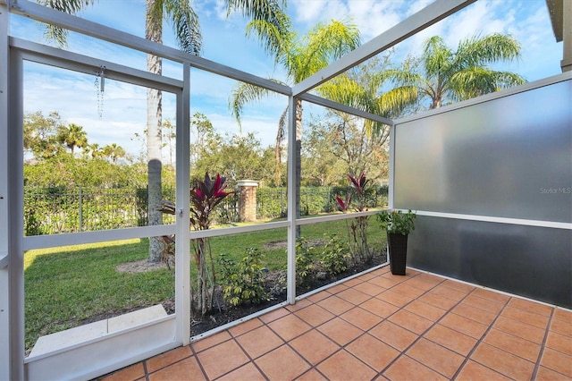 7664 Plantation Cir, Bradenton, FL 34201 - view of unfurnished sunroom