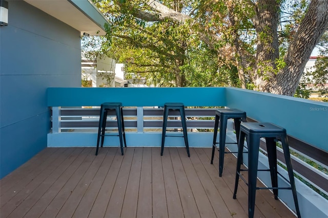 view of wooden terrace