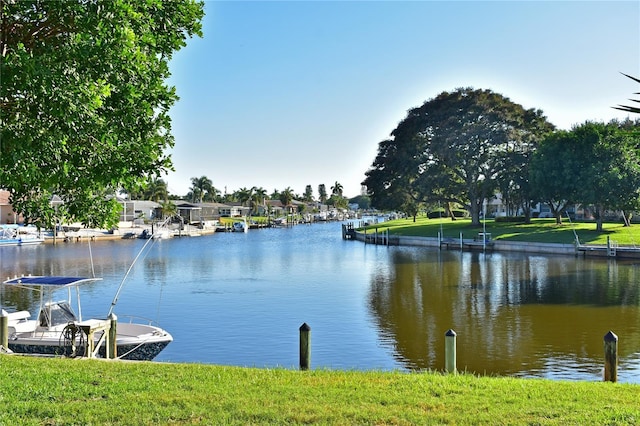 view of water feature