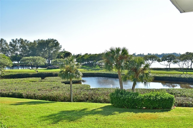 view of water feature