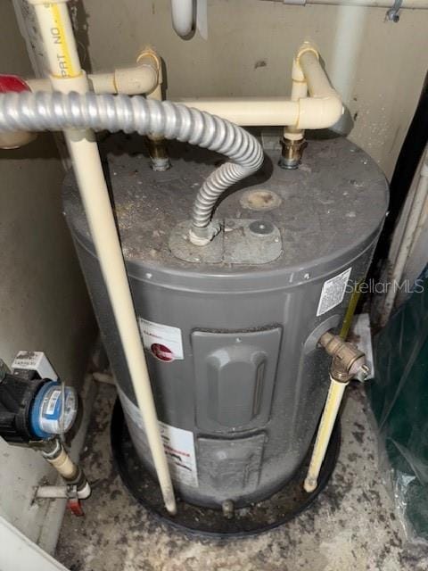 utilities featuring electric water heater