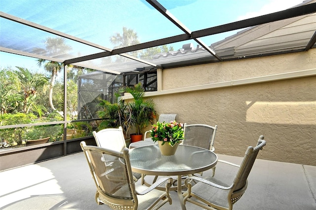 sunroom / solarium with a wealth of natural light