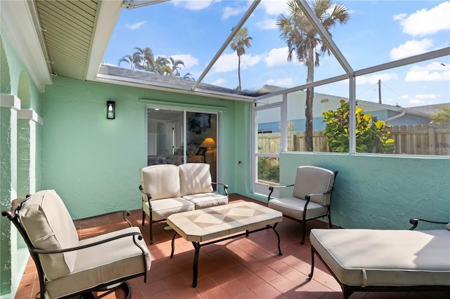 view of sunroom / solarium