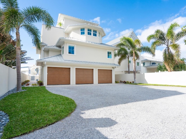 view of front of house featuring a garage