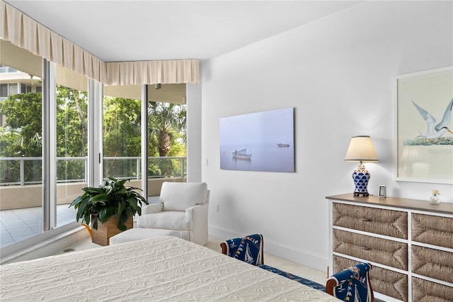 bedroom featuring multiple windows