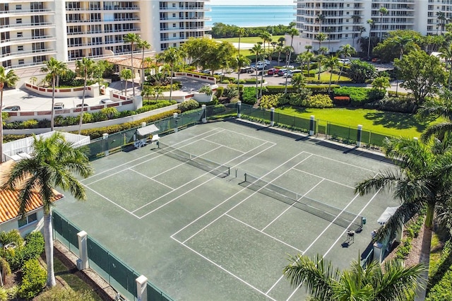 view of tennis court