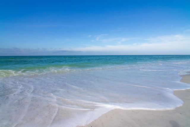 water view with a view of the beach