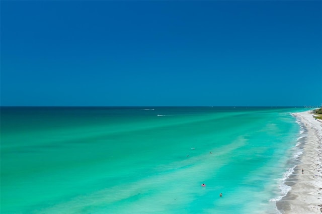 water view featuring a view of the beach